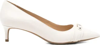 Michael Kors 50mm pointed-toe pumps - women - Calf Leather/Calf Leather/Rubber - 7.5 - Neutrals