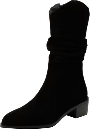 Generic gifts for women under 10 pounds Ladies Ankle Boots Winter Waterproof Side Zipper Walking Boots Premium Low Heel Mid Boot Casual Non Slip Trekking Boot