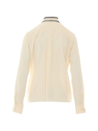 Fabiana Filippi Scarf-Tie Detail Shirt - Cream