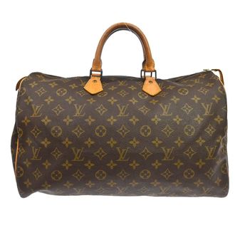 Louis Vuitton Speedy Monogram Brown Canvas Handbag (Pre-Owned)
