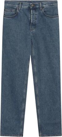 Burberry Straight Leg Denim Jeans - Dames - Regular Fit Jeans - Blauw - W28 - Denim - Jeans