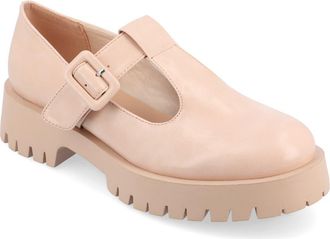 Journee Collection Suvi Mary Jane Loafer in Blush at Nordstrom Rack, Size 8.5