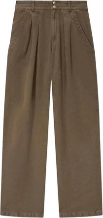 Isabel Marant Nadine Broeken - Dames - Loose Fit Jeans - Bruin - M - Polyester - Jeans