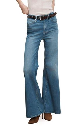 Veronica Beard Joplin Wide Flare Leg Jeans in Pool Party at Nordstrom, Size 24