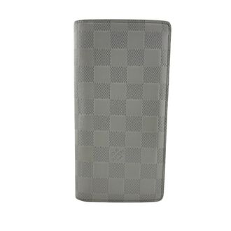 Louis Vuitton White Damier Infini Leather Long Wallet (Bi-Fold) (Pre-Owned)