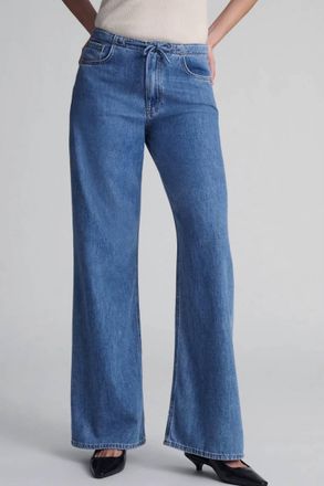 Mavi Merly Wide Leg Jeans In Mid Well Blue