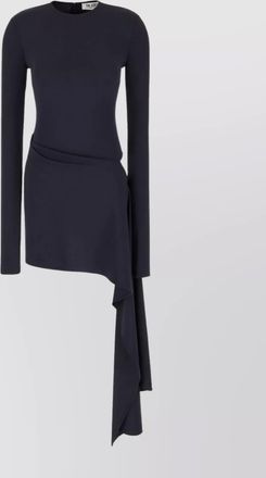 The Attico asymmetric hem long sleeves mini dress