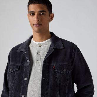Levi's Corduroy Trucker Jacket - Mens - 2XL - Black