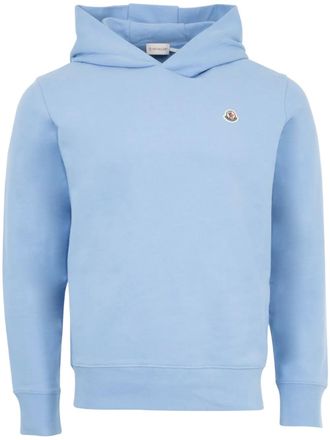 Moncler appliqué hoodie - Blue