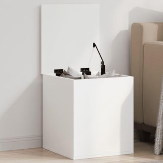 vidaXL Contenitore Portaoggetti Bianco 40x42x46 Cm Legno Multistrato - Vidaxl