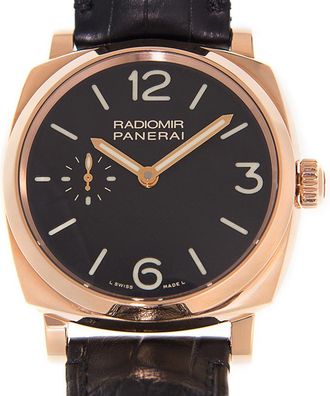 Officine Panerai Radiomir 1940 Black Dial Mens Hand Wound Watch PAM00575