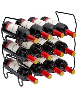 Sorbus 3-Tier 12 Bottle Stackable Wine Rack