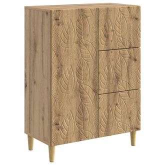 vidaXL Aparador Roble Artisan 66 X 34,5 X 90 Cm Madera De Ingenier&iacute;a Vidaxl