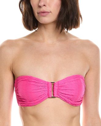 Milly Milly Margot Textured Chevron Bandeau Top