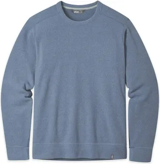 Stio | Mens Turpin Fleece Crew Top, Size XX-Large in Vintage Indigo Heather