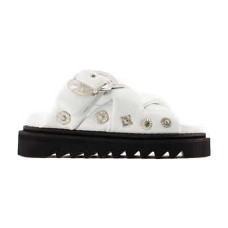 Toga Archives Puffy Leather Sandal - White