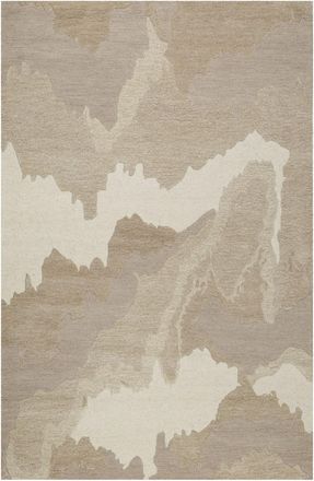 Esprit Alfombra tuftada a mano inspiraci&oacute;n naturaleza marr&oacute;n beige 70x140
