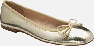 Ravel Womens Ellon Womens Ballerina Pumps - Gold - Size: 4