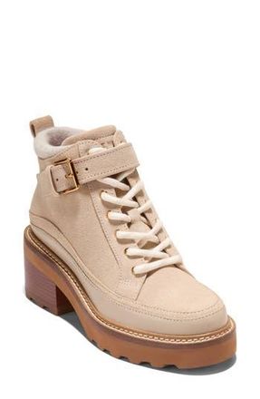 Cole Haan Shibley Waterproof Bootie in Light Sesame Wp Suede at Nordstrom Rack, Size 6.5