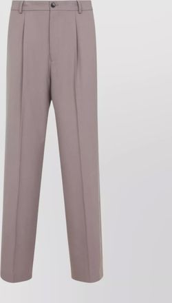Dries Van Noten penrud pants with central loose creases