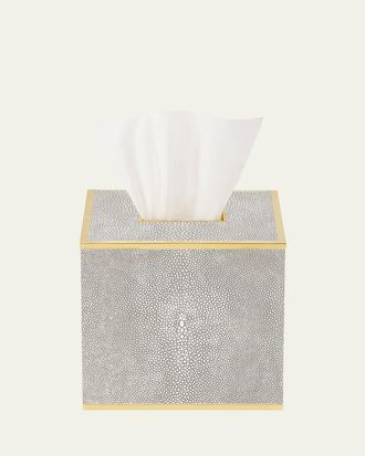 Aerin Classic Faux Shagreen Tissue Box Holder