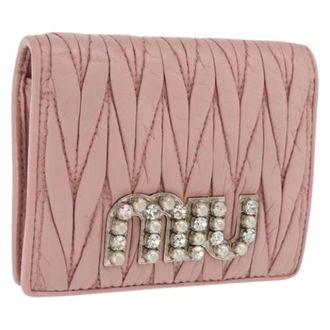Miu Miu Portafoglio in pelle Pre-owned - - Pre-owned - Donna - Rosa - ONE SIZE