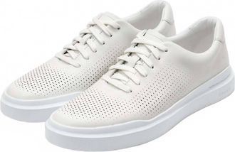 Cole Haan Mens Grandpro Rally Laser Cut Sneaker In White