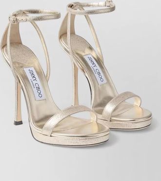 Jimmy Choo London leather platform sandals