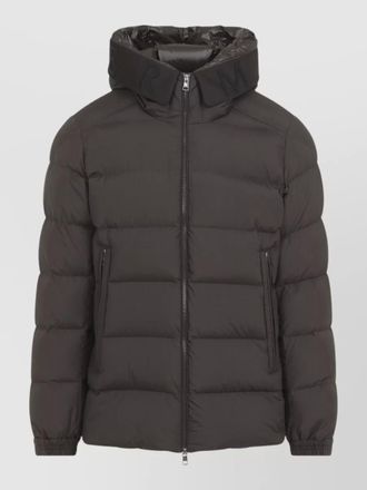 Moncler down quilted hooded puffer jacket