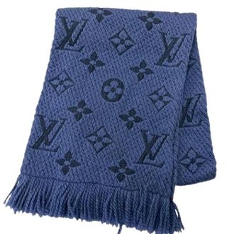 Louis Vuitton Pre-owned Stole - Heren - Pre-owned - Blauw - Maat: ONE Size Zijde