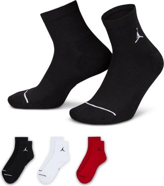 Nike Jordan Air Jordan Jumpman Ankle Socks 3 Pack Black DX9655-902