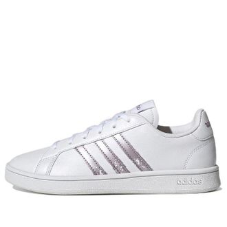 adidas (WMNS) adidas Grand Court Base Beyond White Matte Purple Metallic GW9247