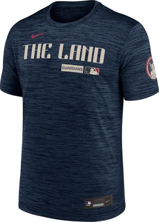 Nike Cleveland Guardians City Connect Velocity Nike Mens Dri-FIT MLB T-Shirt in Blue | 02ER44BGUA-HR3