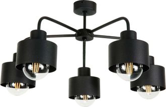 OEM L&aacute;mpara De Techo Industrial Tipo Loft, Color Negro, Alta Calidad, 14-200