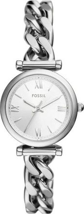 Fossil Accessoires, Dames, Grijs, ONE Size, Elegante Zilveren Dameshorloge Carlie Ontwerp