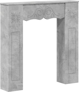 vidaXL Marco De Chimenea Gris Hormig&oacute;n 102 X 20 X 102 Cm Vidaxl