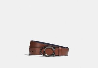 Coach Signature Buckle Cut-To-Size Reversible Belt, 38mm