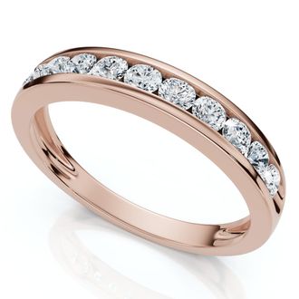 Pompeii3 1/2Ct Diamond Wedding Ring Channel Set Lab Grown EF/VS