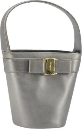 Ferragamo Pre-owned Bucket Bag - Pre-owned - Mujer - Gris - ONE SIZE