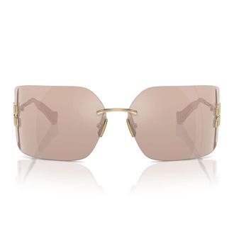 Miu Miu Sunglasses Mu54 Ys Zvn20 F Gold/Mirrored Pink Women