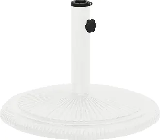 vidaXL Base De Sombrilla De Hierro Fundido Blanco 45x45x30 Cm Vidaxl