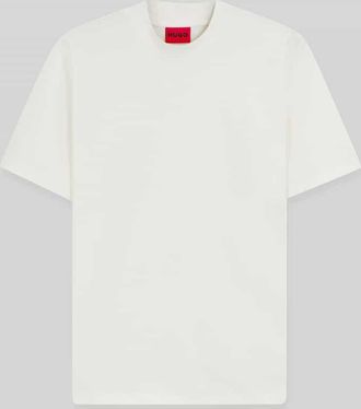 HUGO BOSS Slim Fit T-Shirt aus reiner Baumwolle Modell DIMERSOM in Offwhite, Gr&ouml;&szlig;e XXL