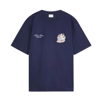 Filling Pieces Tops, Heren, Blauw, L, Katoen, T-shirt Supper