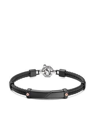 Baraka Bracciale con design a inserti - Nero