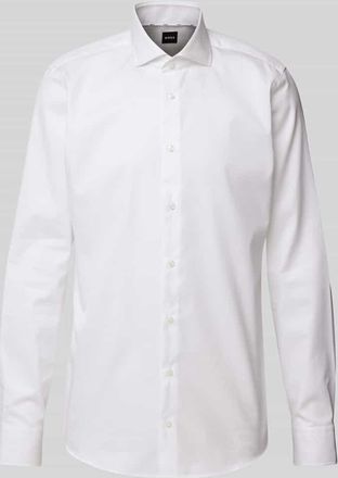 HUGO BOSS Regular Fit Businesshemd mit extra langem Arm Modell JOE in Weiss, Größe 41L