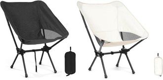 OEM Silla De Camping Plegable, Ultraligera, Silla Plegable Peque&ntilde;a, Altura Ajustable, Silla De Camping Aluminio, Dimensiones Desplegada: 56 &times; 68 Cm