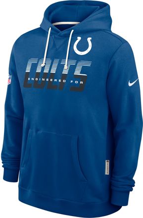 Nike Indianapolis Colts Sideline Standard Issue Nike Mens Dri-FIT NFL Pullover Hoodie in Blue | 03AZ4LB98-SX8