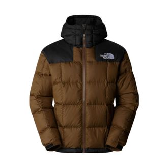 The North Face Gewatteerde jas met capuchon in Smokey Brown - Heren - Ski Jassen - Bruin - S - Fitness