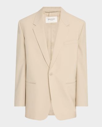 Saint Laurent Men & apos;s Wool-Silk Relaxed Sport Coat