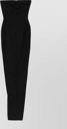 Rick Owens strapless bodycon midi dress slit